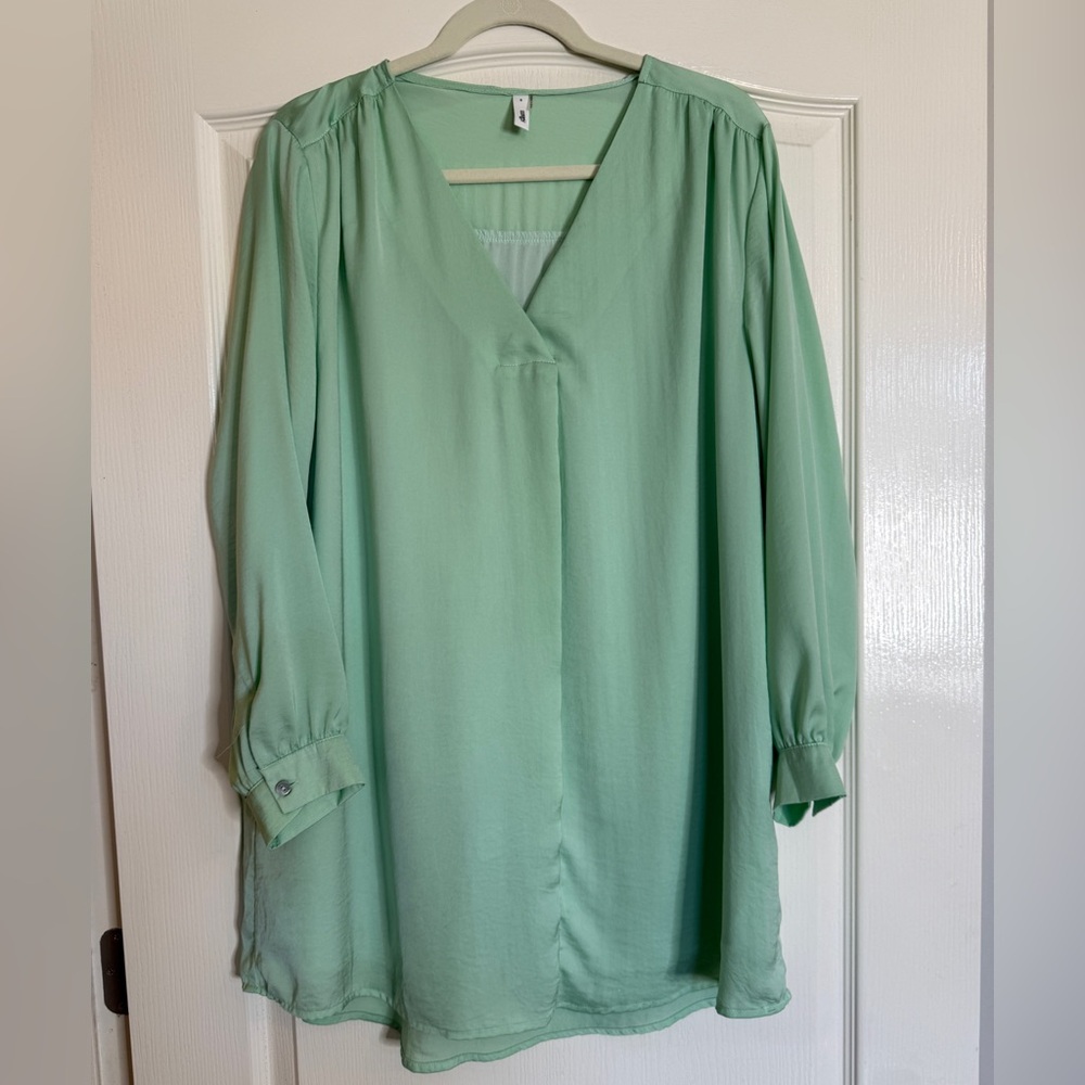 Glam Mint Green Women's Tunic Top